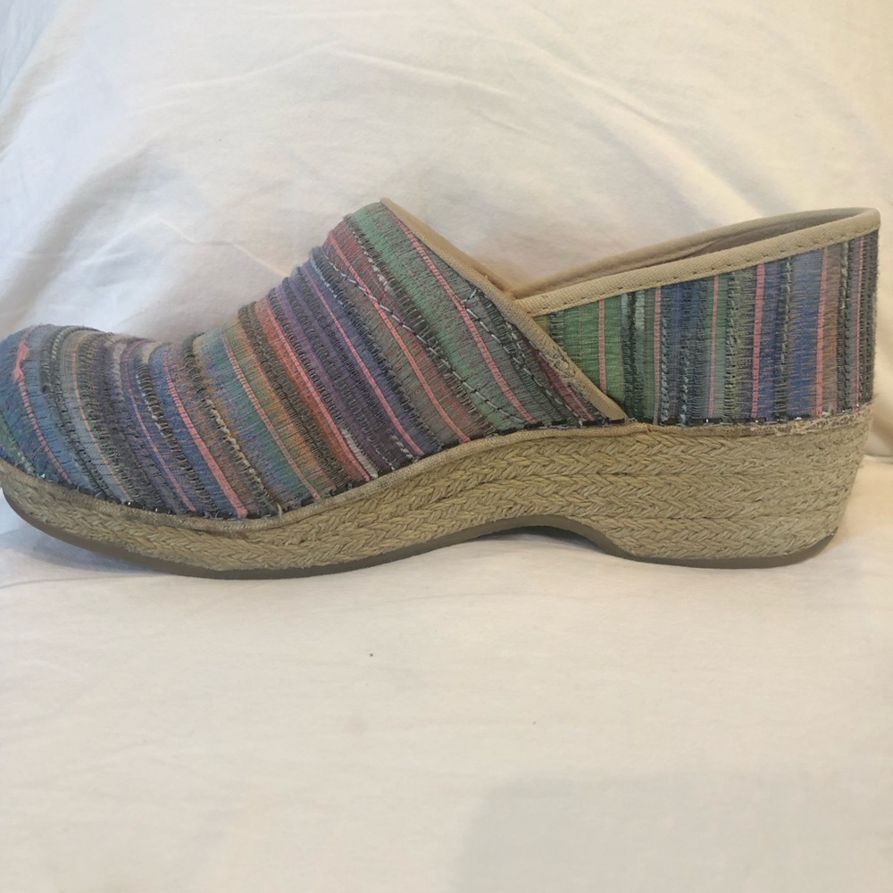 Woman’s Dansko Clog Size Eu 39, Faded Rainbow, Sl… - image 4
